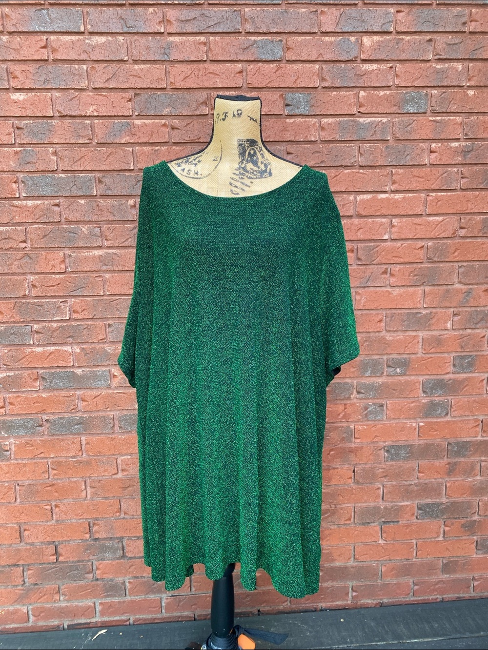 Bloomchic Green Glitter Shimmering A-line Mini Dress 30